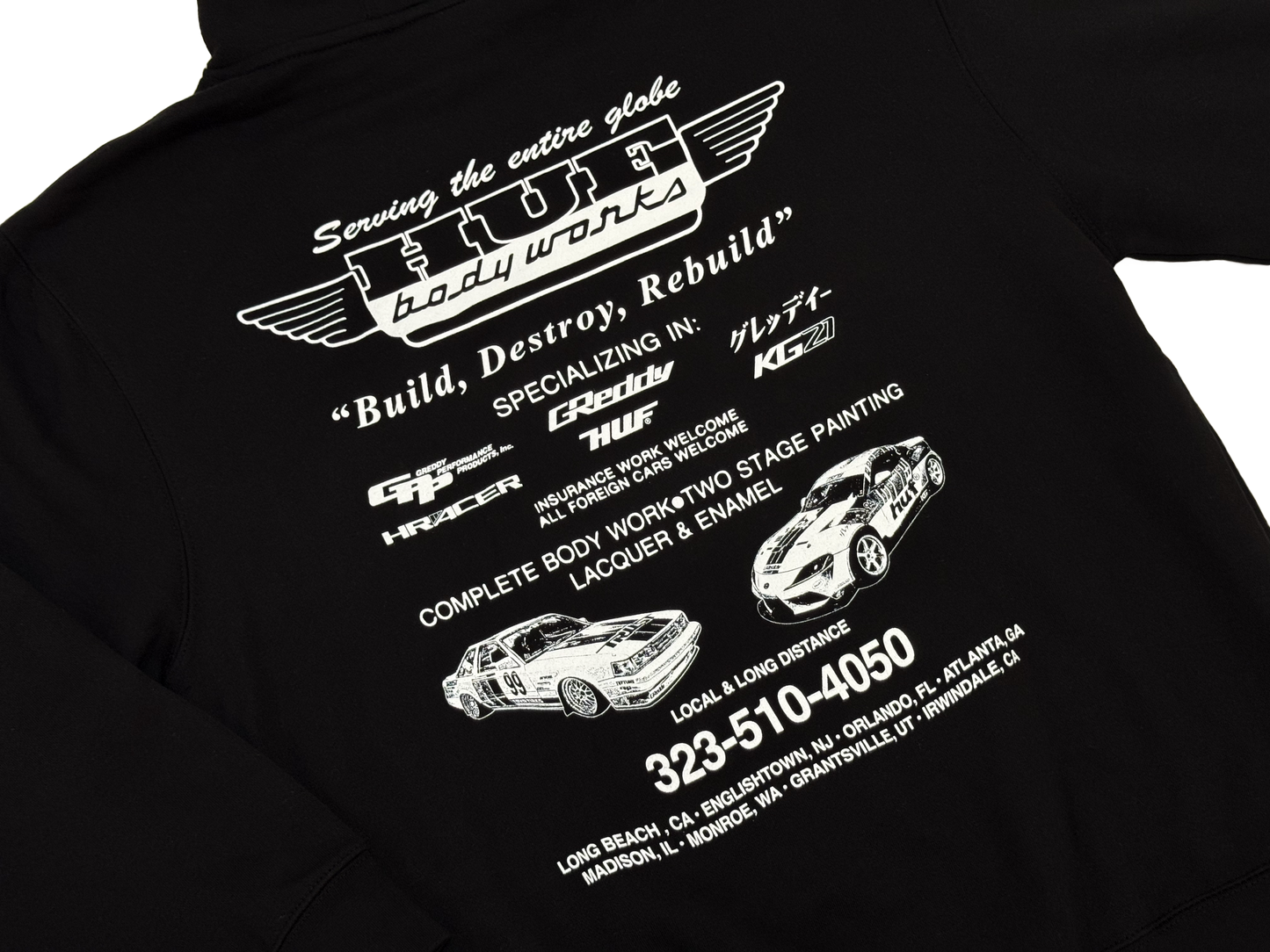 GReddy HUF x GReddy Body Works Pullover Hoodie