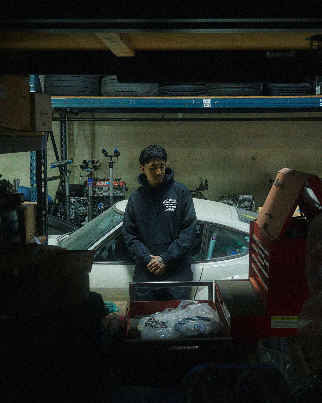 GReddy HUF x GReddy Tow Pullover Hood - Black