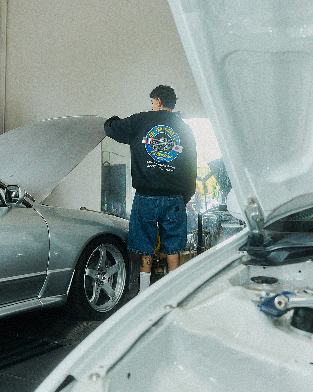 GReddy HUF x GReddy Transport Crewneck - Black