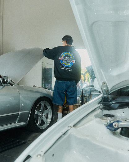 GReddy HUF x GReddy Transport Crewneck - Black