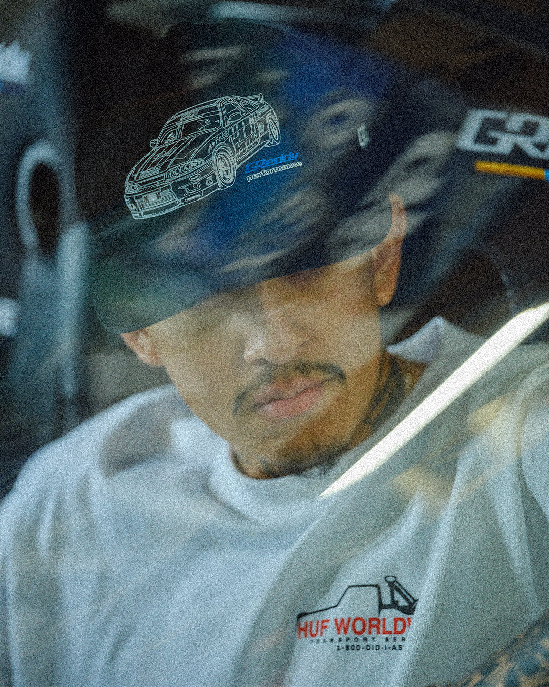 GReddy HUF x GReddy Diagram Snapback Hat - Black