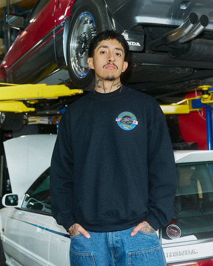 GReddy HUF x GReddy Transport Crewneck - Black