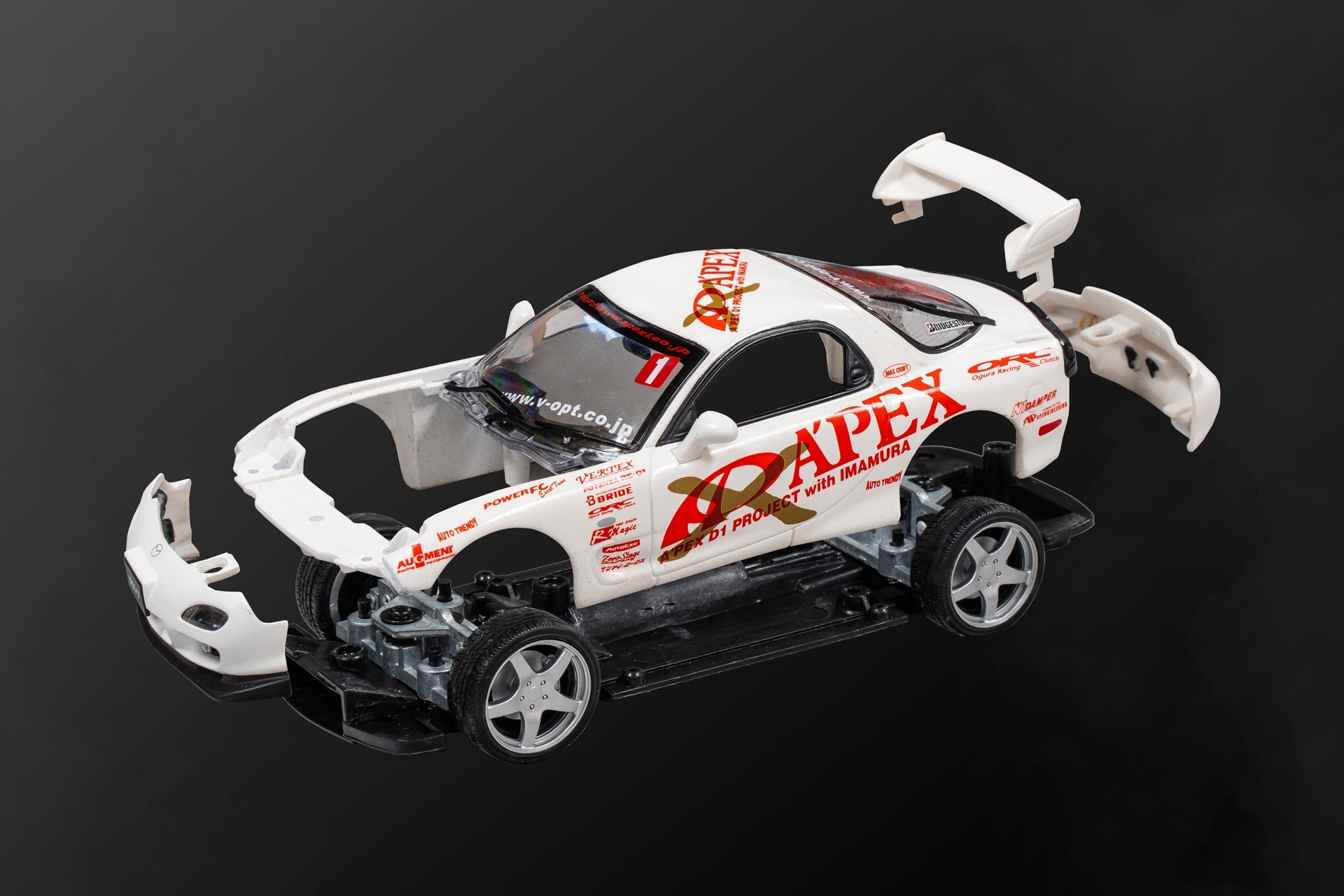 A'PEXi - RX-7 FD3S APEX D1GP Project - AUTO PRO SHOP 1/24 Scale Die Cast Metal