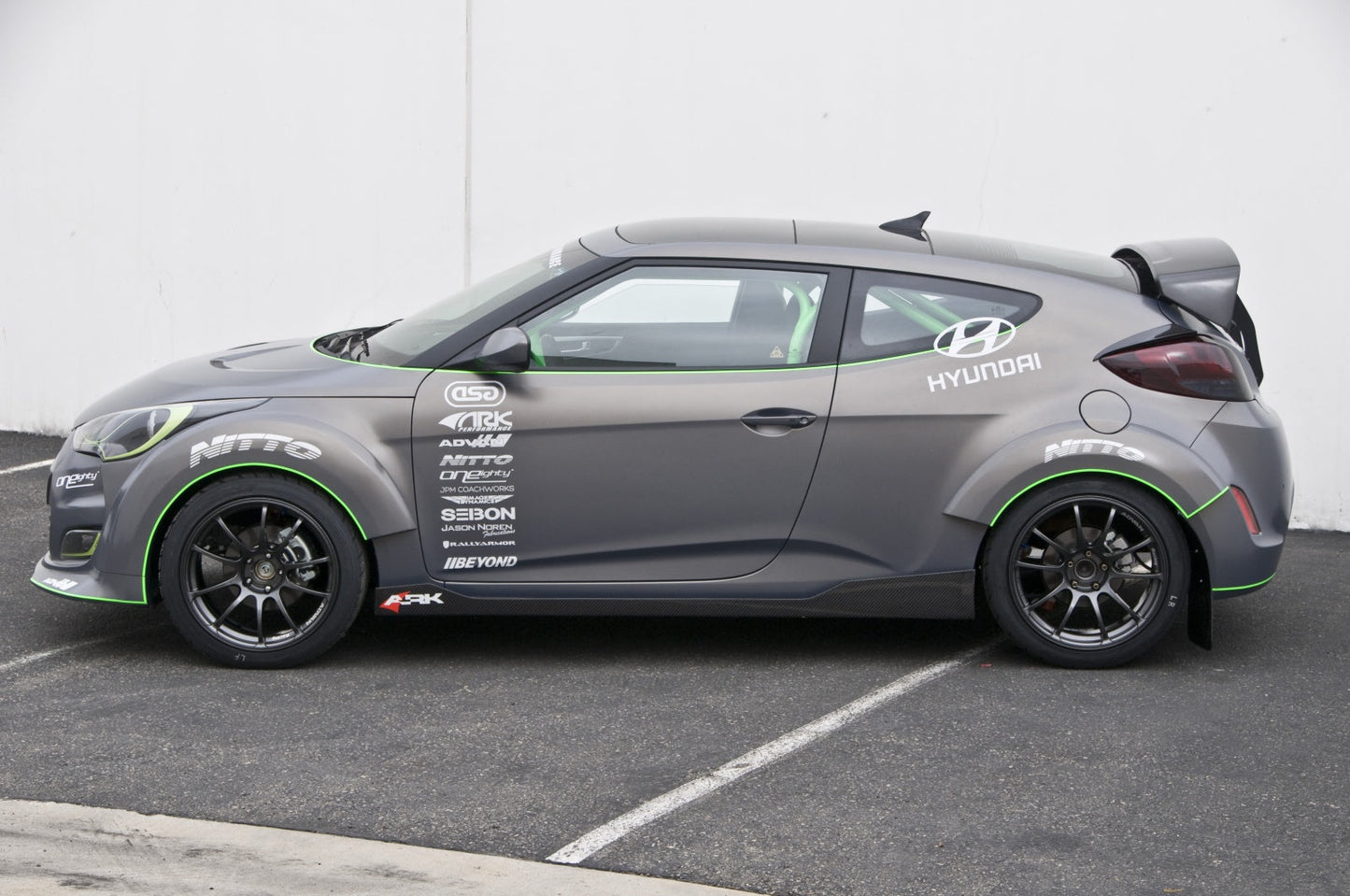 ARK 2012-2017 Hyundai Veloster C-FX Fiberglass Rear Wide Over Fenders