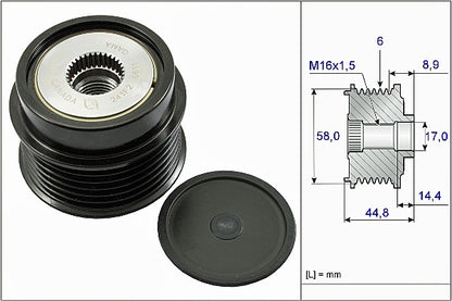 INA US Alternator Decoupler Pulley EA0271