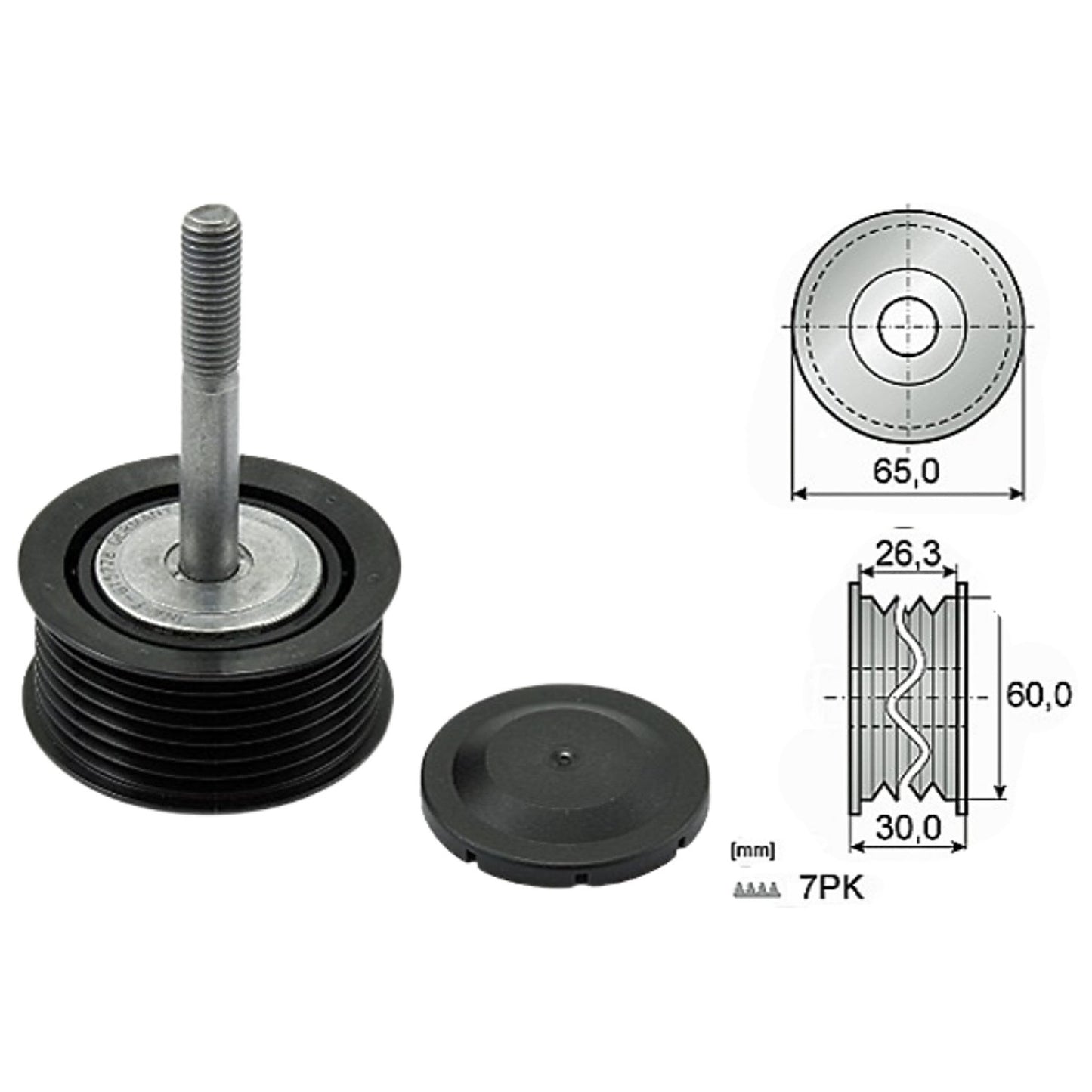 INA US Accessory Drive Belt Idler Pulley FP07931