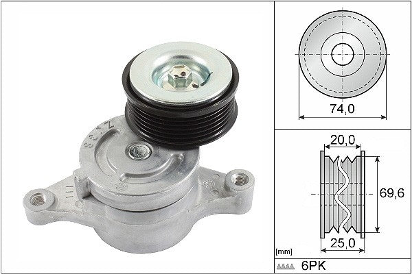 INA US Accessory Drive Belt Tensioner Assembly FT0457