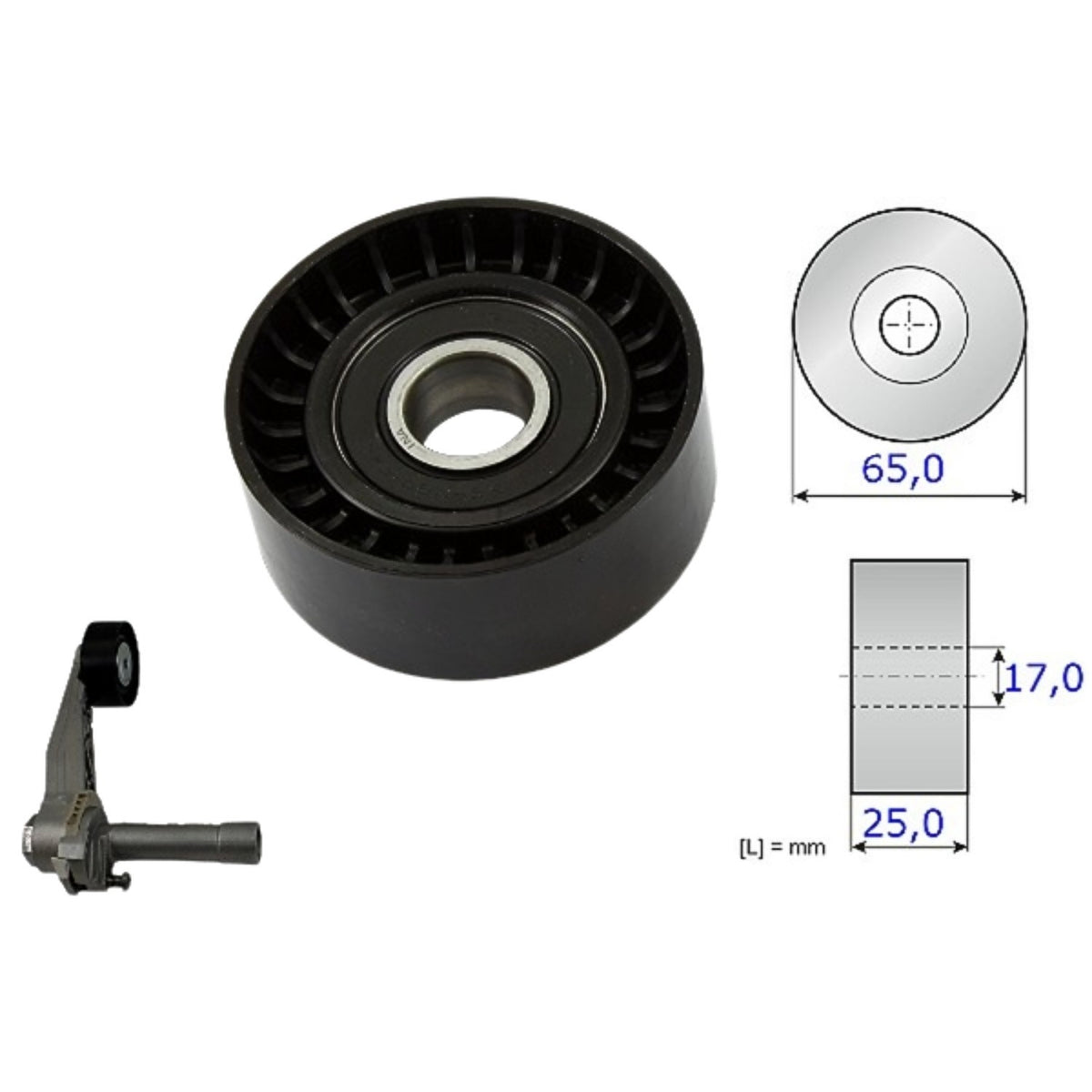 INA US INA BDC FEAD tensioner pulley FT0866