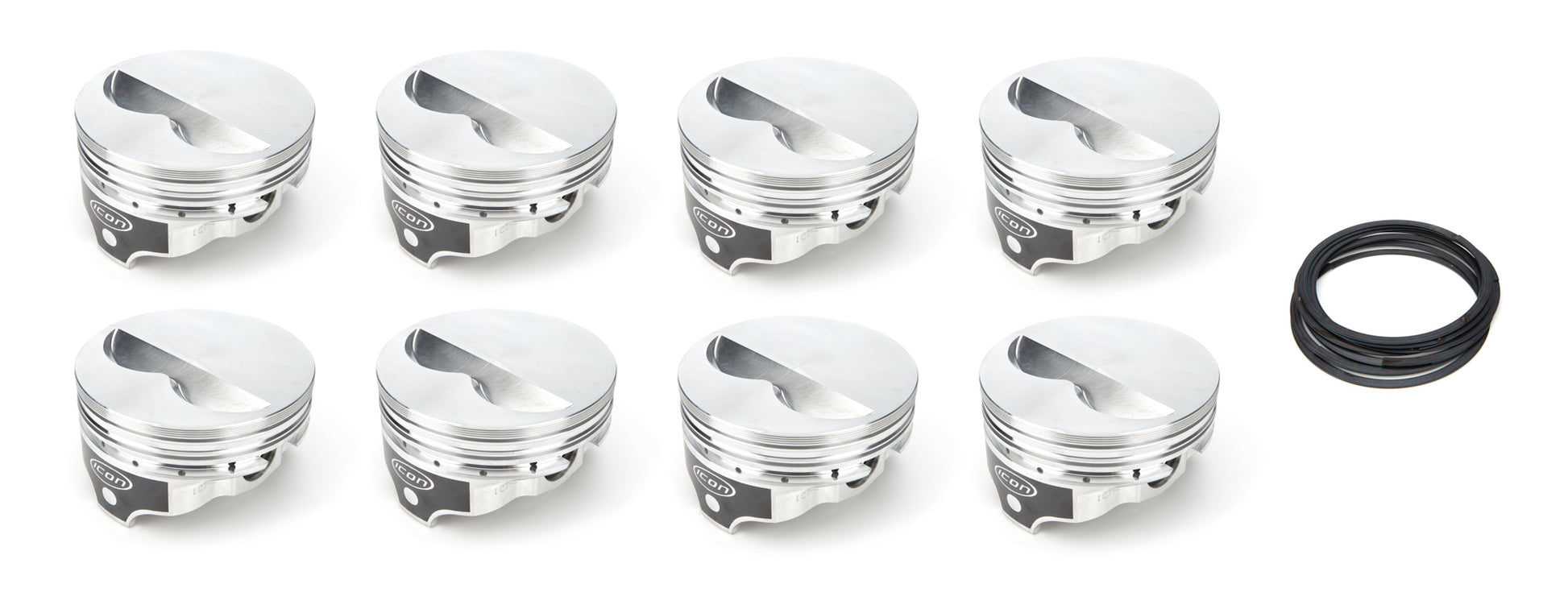 ICON Pistons SBC Forged FT Piston Set 4.165 Bore -4.8cc Pistons and Piston Rings Pistons main image