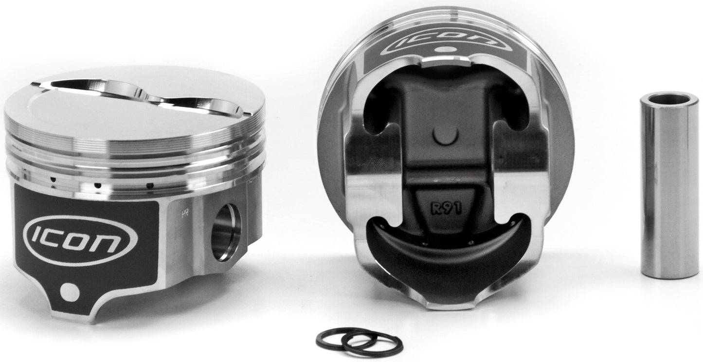 ICON Pistons BBM Dished Piston Set 4.350 Bore  -12cc Pistons and Piston Rings Pistons main image