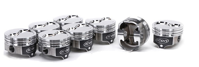 ICON Pistons BBM Dished Piston Set 4.360 Bore -23.7cc Pistons and Piston Rings Pistons main image