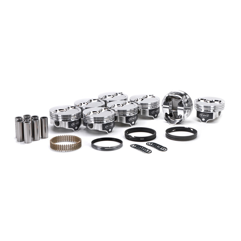 ICON Pistons BBM Dished Piston Set 4.350 Bore  -26.7cc Pistons and Piston Rings Pistons main image