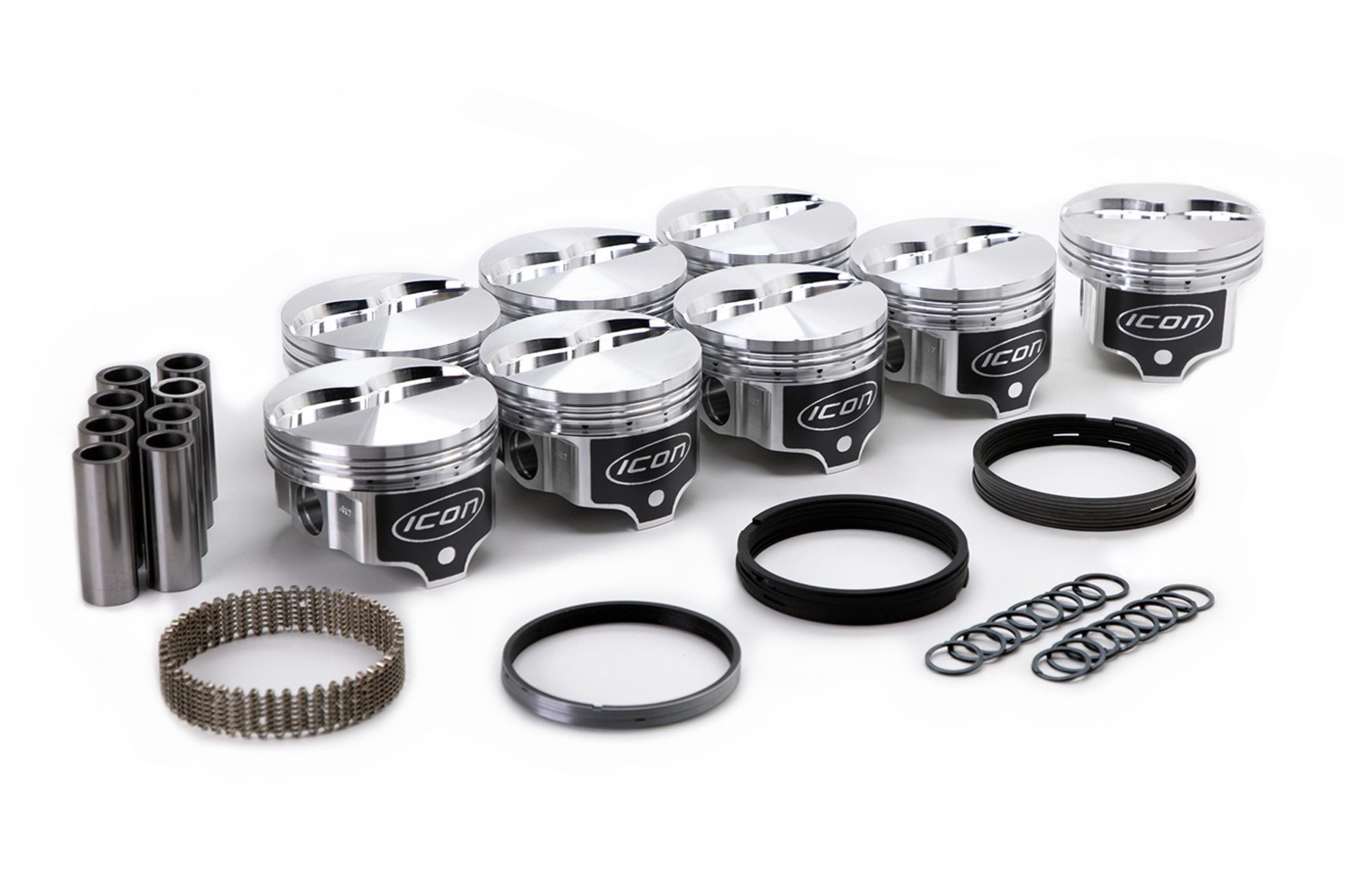 ICON Pistons BBF FE FT Piston Set 4.233 Bore  -4.5cc Pistons and Piston Rings Pistons main image