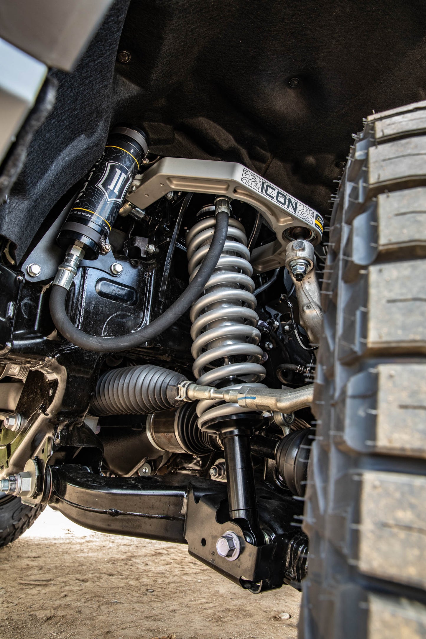 ICON 2024+ Toyota Tacoma 1.25-3in Stage 4 Suspension System w/ Billet Overland Rear Coils K53294X