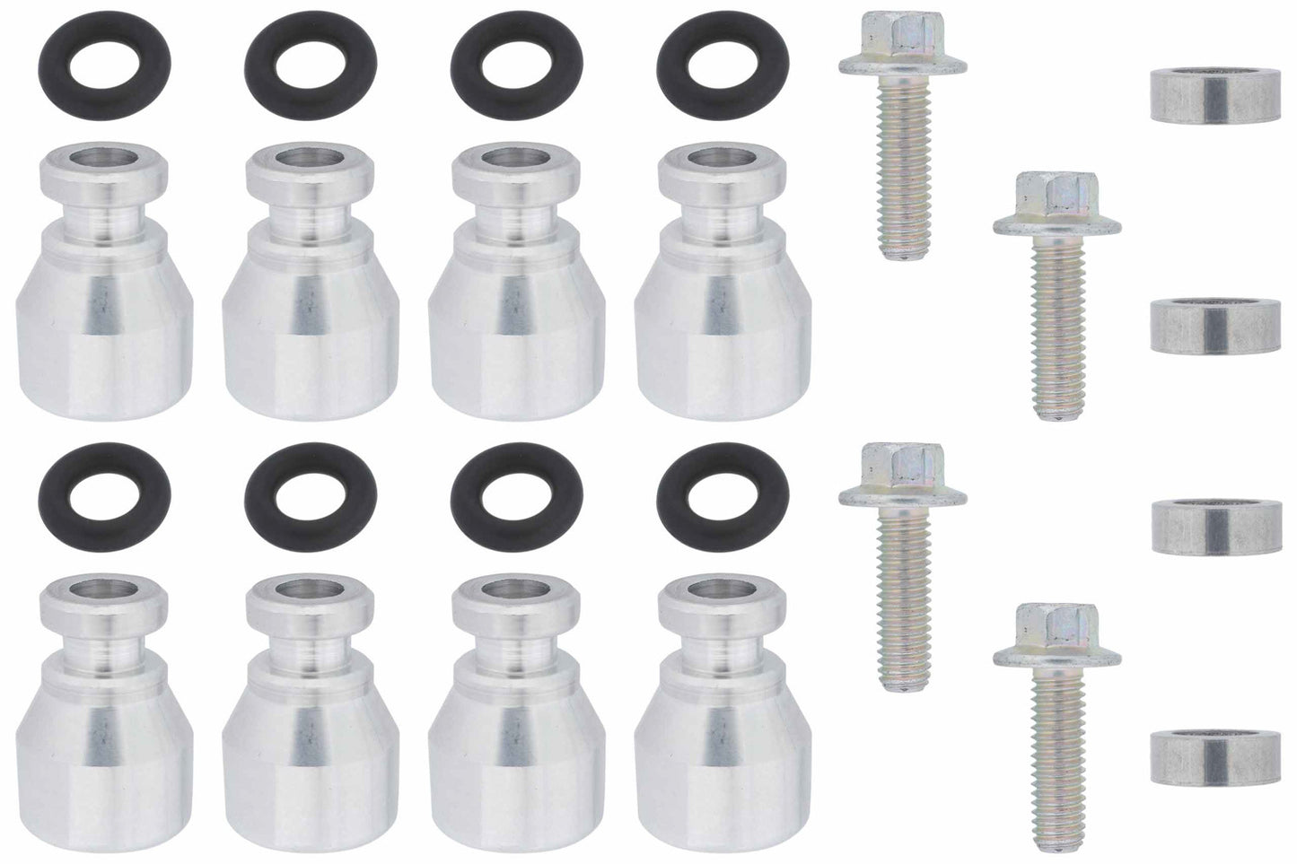 ICT Billet Fuel Injector Spacer Set of 8 Truck Intake Manif Fuel Injection Systems and Components - Electronic Electronic Fuel Injectors main image