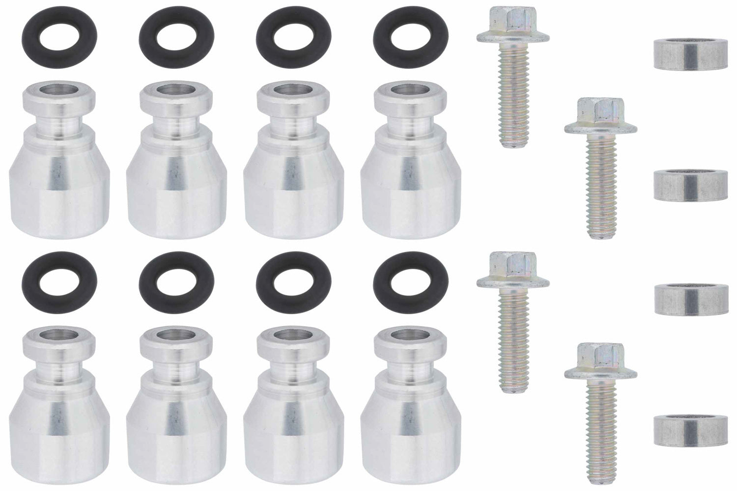 ICT Billet Fuel Injector Spacer Set of 8 Truck Intake Manif Fuel Injection Systems and Components - Electronic Electronic Fuel Injectors main image