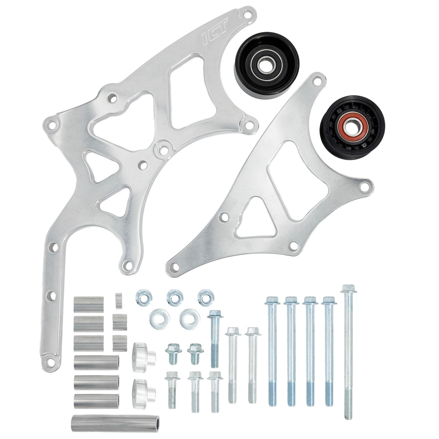 ICT BILLET Alternator/Power Steer Bracket Kit Ignitions and Electrical Charging Systems main image