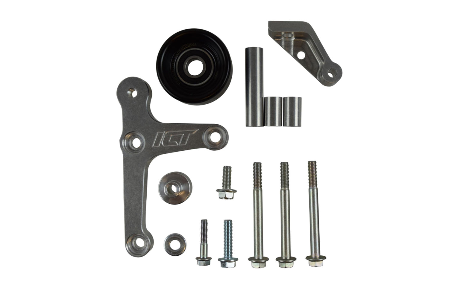 ICT Billet LS1 Alternator Bracket C omplete Idler Pulley Cam Charging Systems Alternator Brackets and Components main image