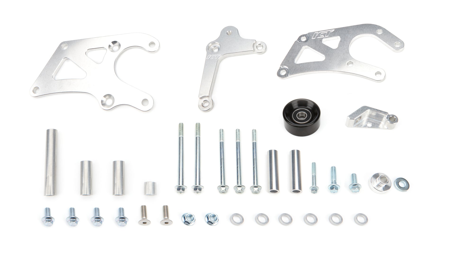 ICT Billet LS Truck Saginaw Power Steering Pump & Alt Charging Systems Alternator Brackets and Components main image