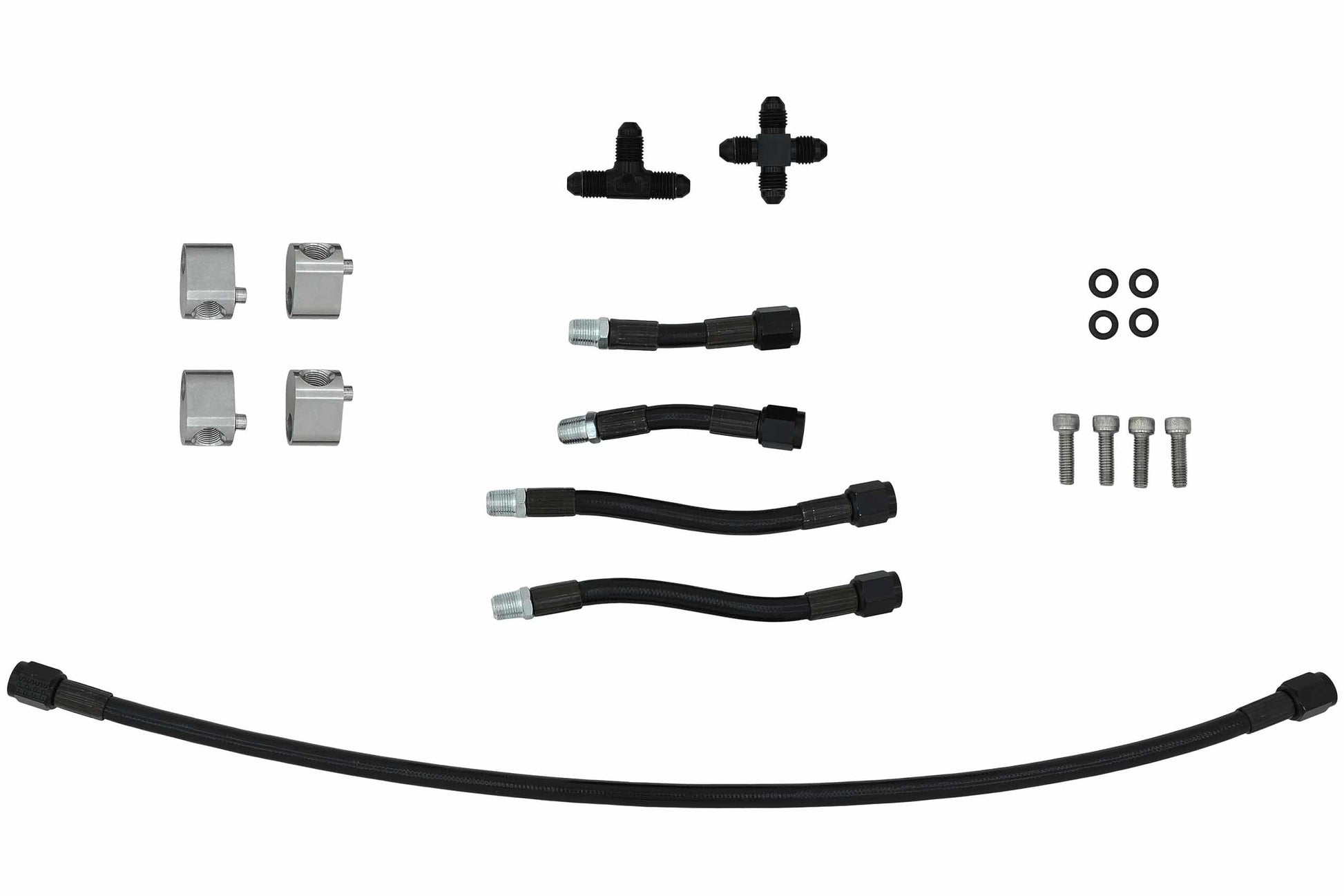 ICT BILLET LS Cylinder Head Coolant Steam 4 Port Crossover Fittings Hoses and Valves Hose, Line and Tubing main image