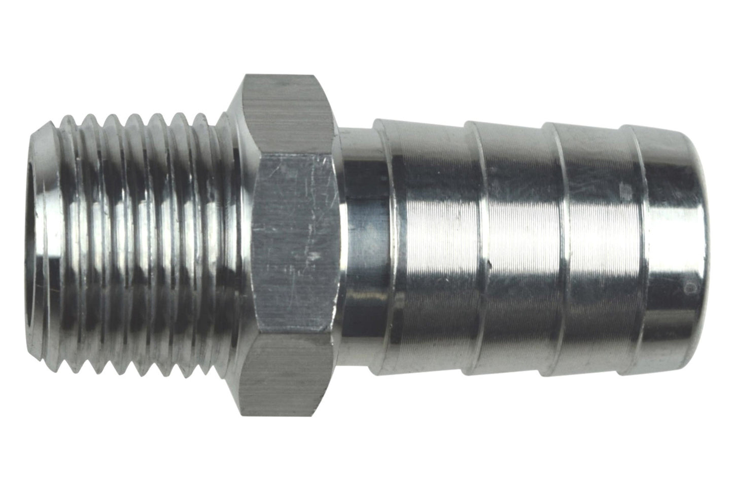 ICT BILLET Straight 3/8in NPT Pipe to 5/8in .625in Hose Fittings Hoses and Valves Fittings and Plugs main image