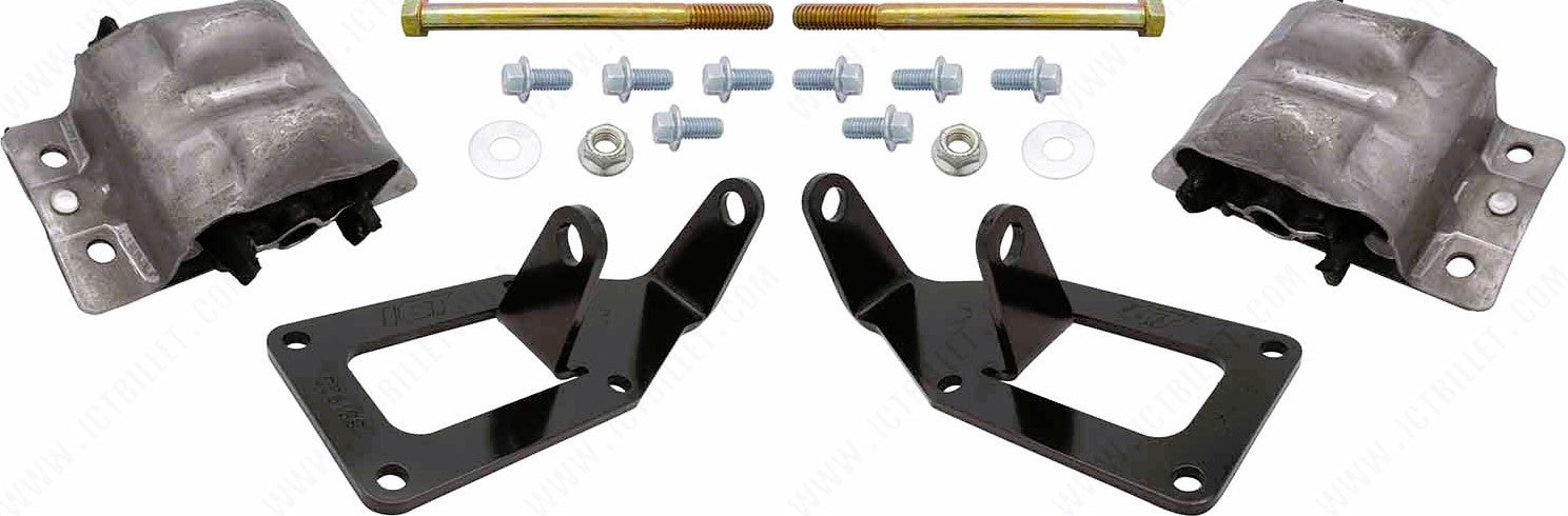 ICT Billet 78-88 GM G-Body LS Swap Engine Mount Kit Bushings and Mounts Motor Mounts main image