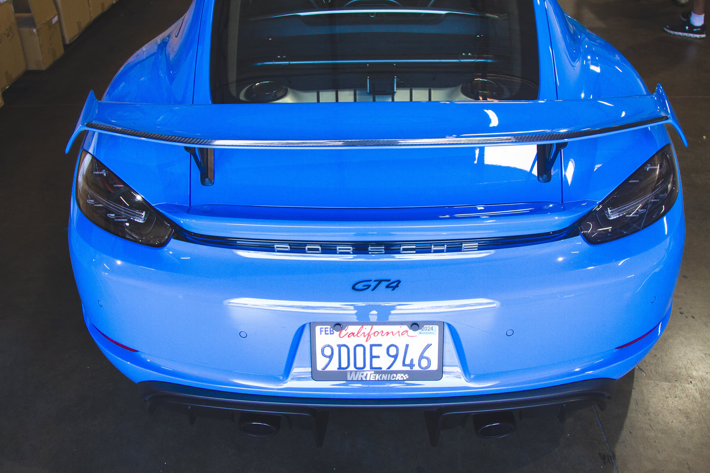 APR Porsche 718 Cayman GT4 Carbon Fiber Gurney Flap 2020 - 2023