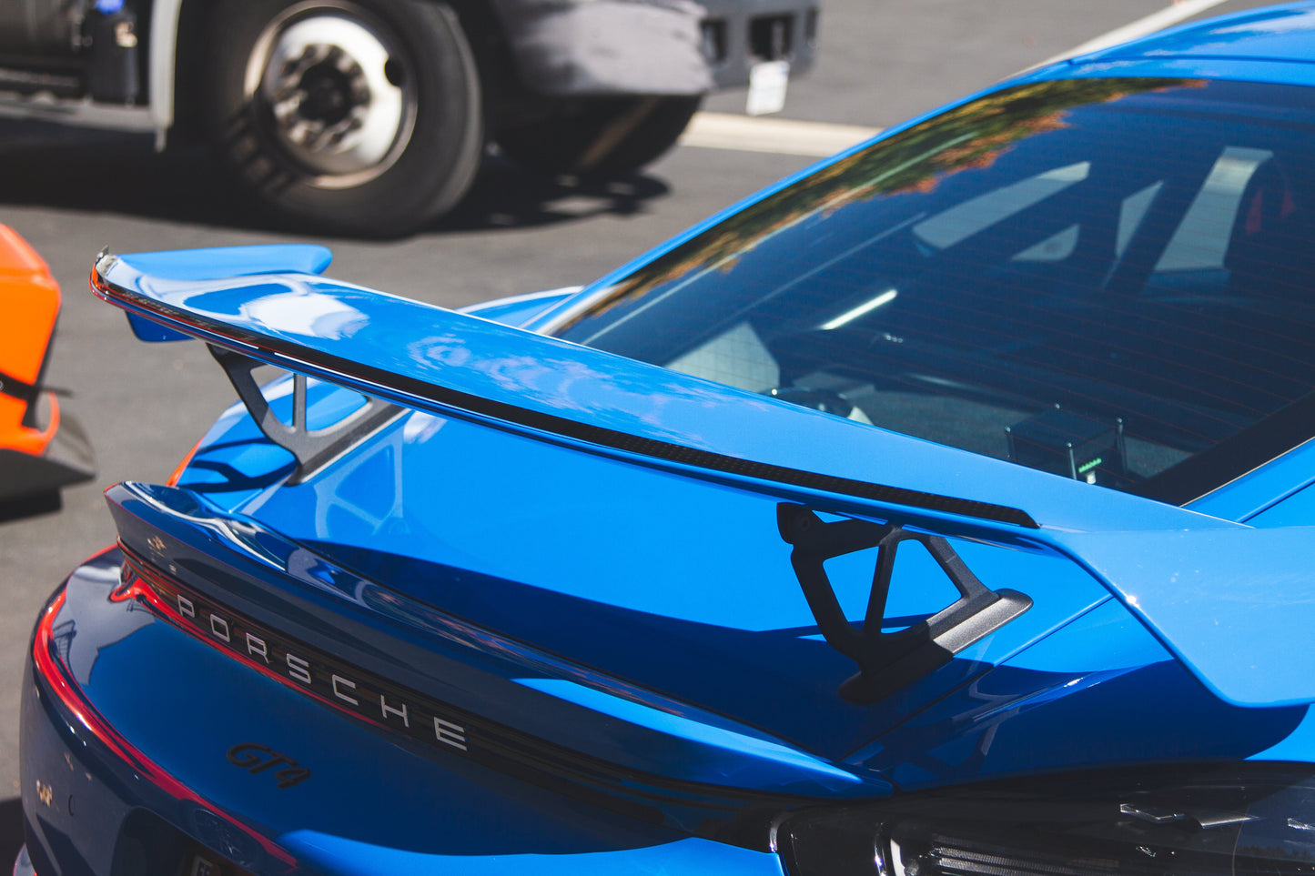 APR Porsche 718 Cayman GT4 Carbon Fiber Gurney Flap 2020 - 2023