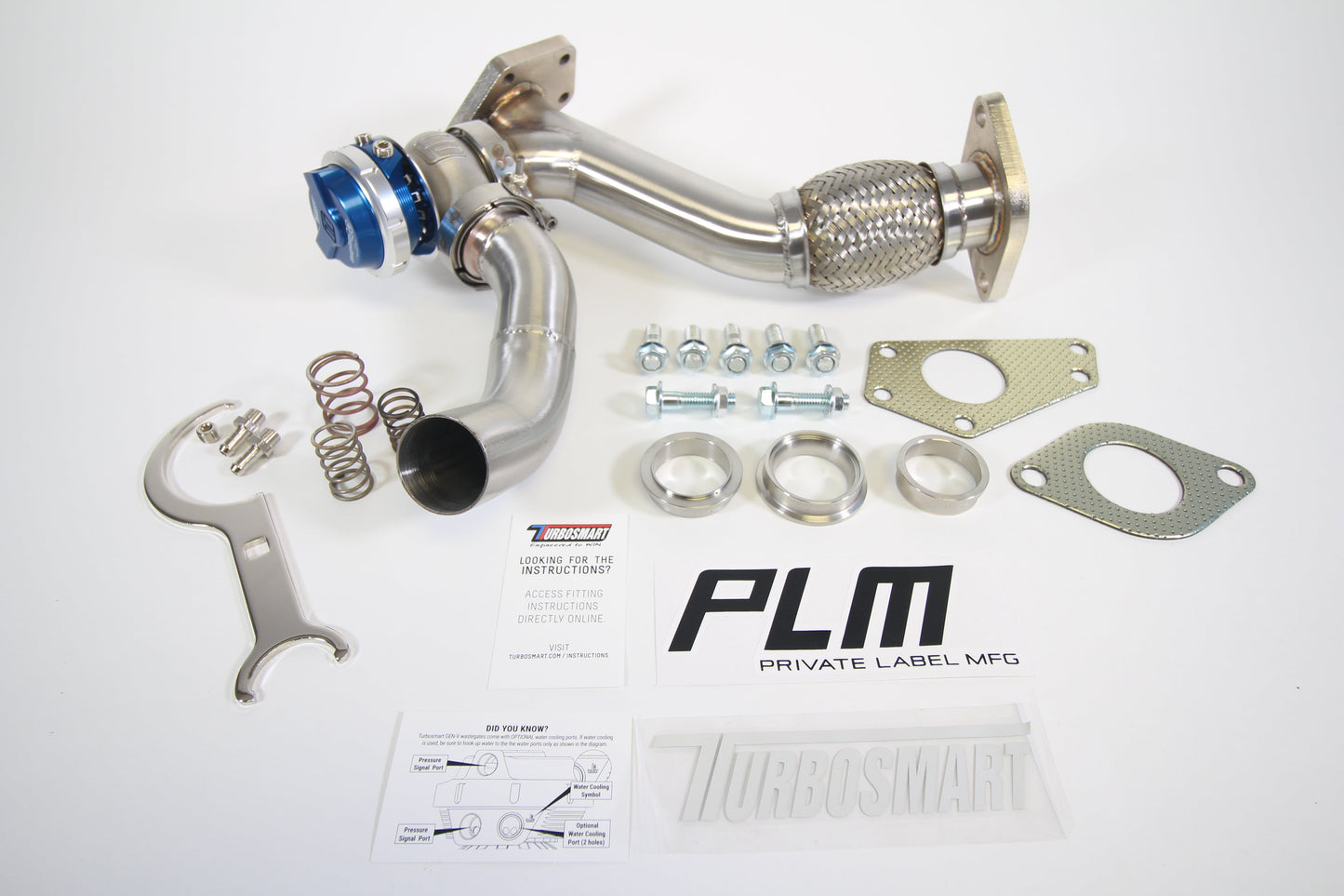 PrivateLabelMfg Subaru EWG 44mm Up Pipe with Turbosmart WG45 Gen V Wastegate