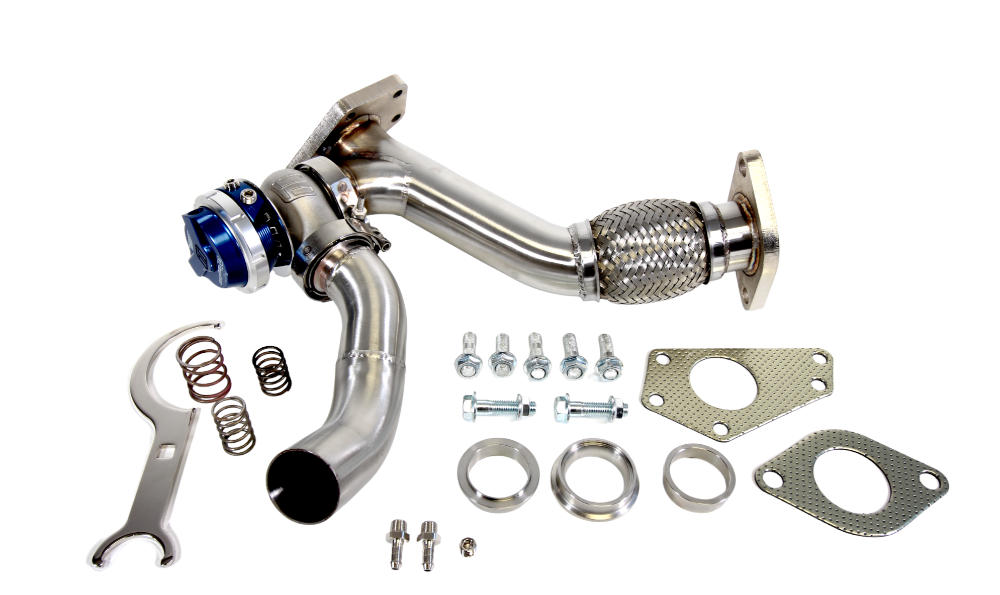 PrivateLabelMfg Power Driven Subaru EWG Up Pipe with Turbosmart WG40 Gen V Wastegate