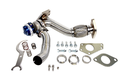 PrivateLabelMfg Power Driven Subaru EWG Up Pipe with Turbosmart WG40 Gen V Wastegate