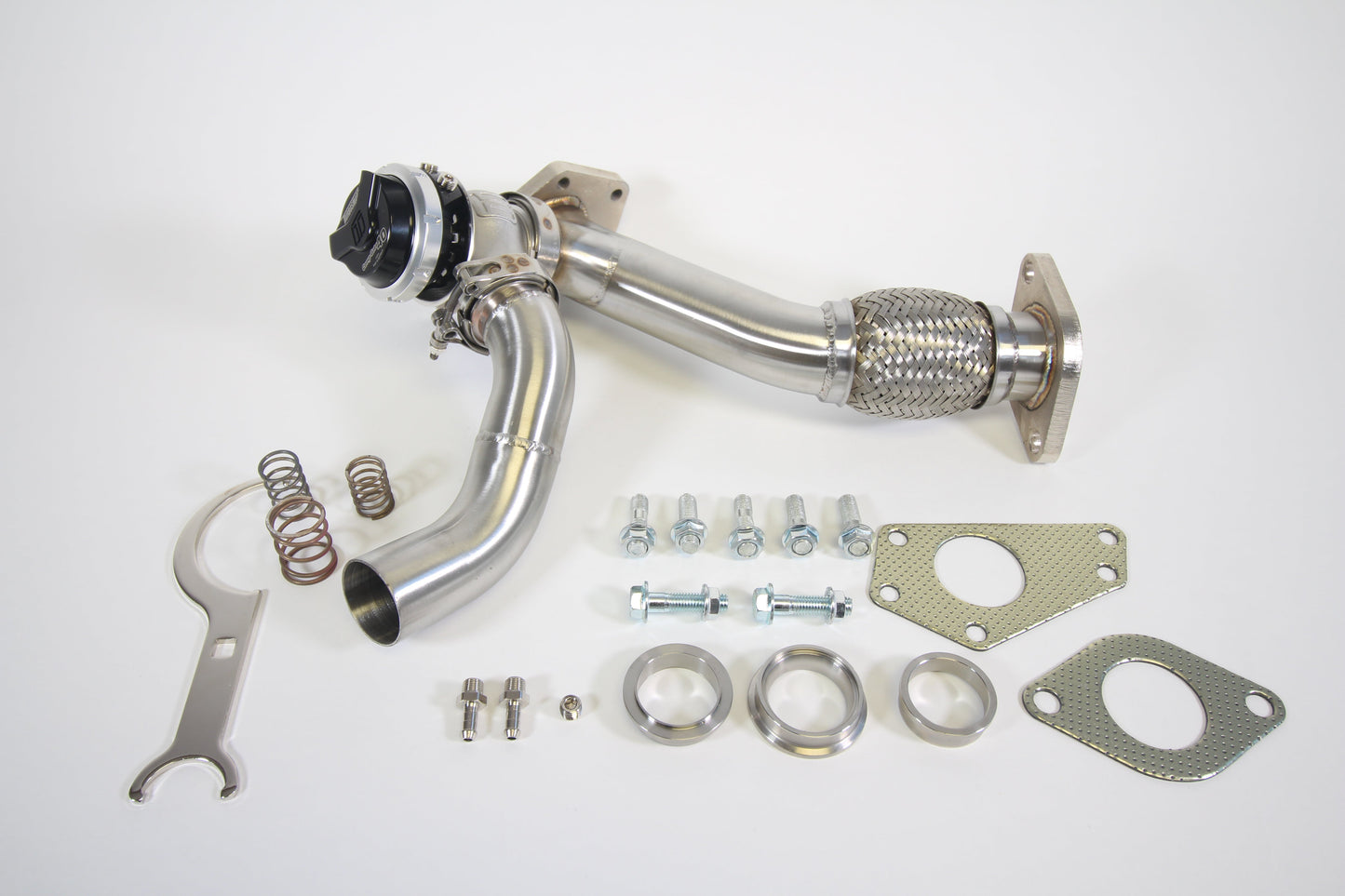PrivateLabelMfg Power Driven Subaru EWG Up Pipe with Turbosmart WG40 Gen V Wastegate