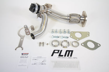 PrivateLabelMfg Power Driven Subaru EWG Up Pipe with Turbosmart WG40 Gen V Wastegate