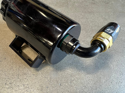 GReddy 12 ORB male Swivel Hose End(s) - Black / Gold anodized