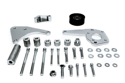 PrivateLabelMfg Precision Works LS Power Steering & Alternator Bracket Low Mount LSX LS1 LS2 LS3 V3