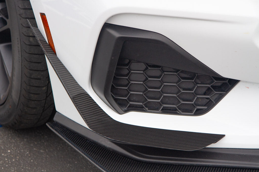 APR Ford Mustang GT S650 Carbon Fiber Front Bumper Canards 2024 - Current (does not fit Dark Horse bumper)