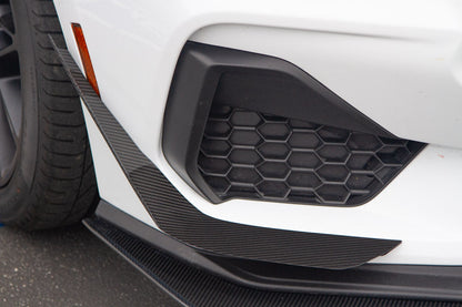 APR Ford Mustang GT S650 Carbon Fiber Front Bumper Canards 2024 - Current (does not fit Dark Horse bumper)