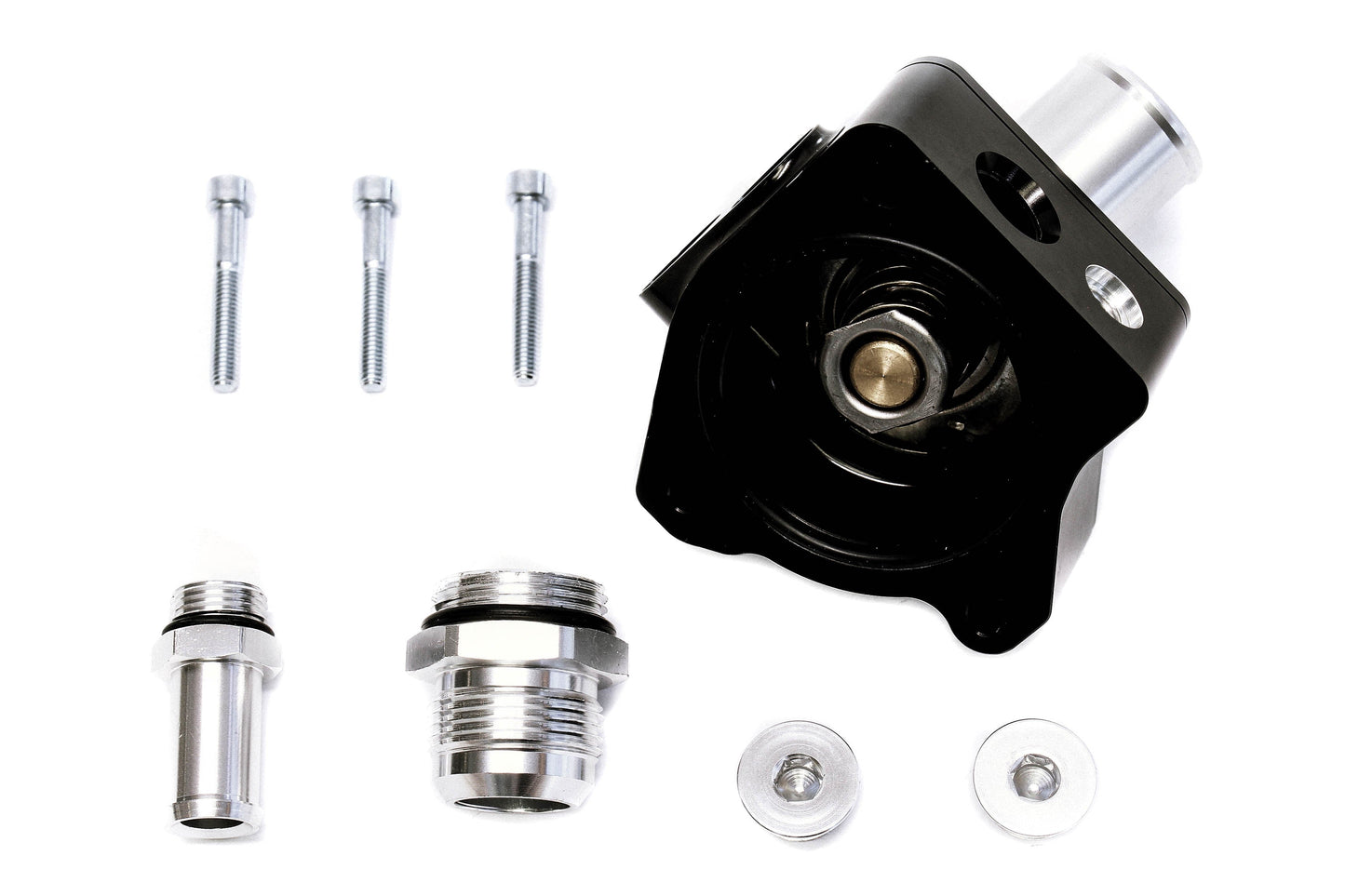 PrivateLabelMfg Precision Works K-Series Swivel Neck Thermostat Housing V2 Black