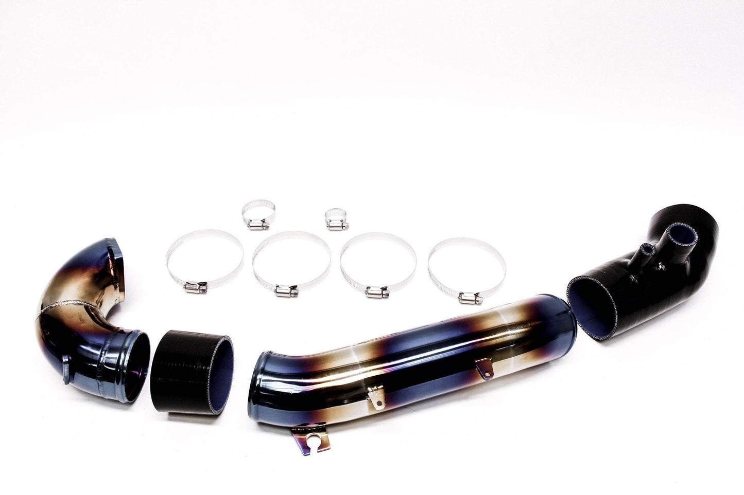 PrivateLabelMfg Turbo Inlet Pipe Kit Stainless Burnt Blue - 2017+ FK8 Civic Type R