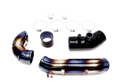 PrivateLabelMfg Turbo Inlet Pipe Kit Stainless Burnt Blue - 2017+ FK8 Civic Type R