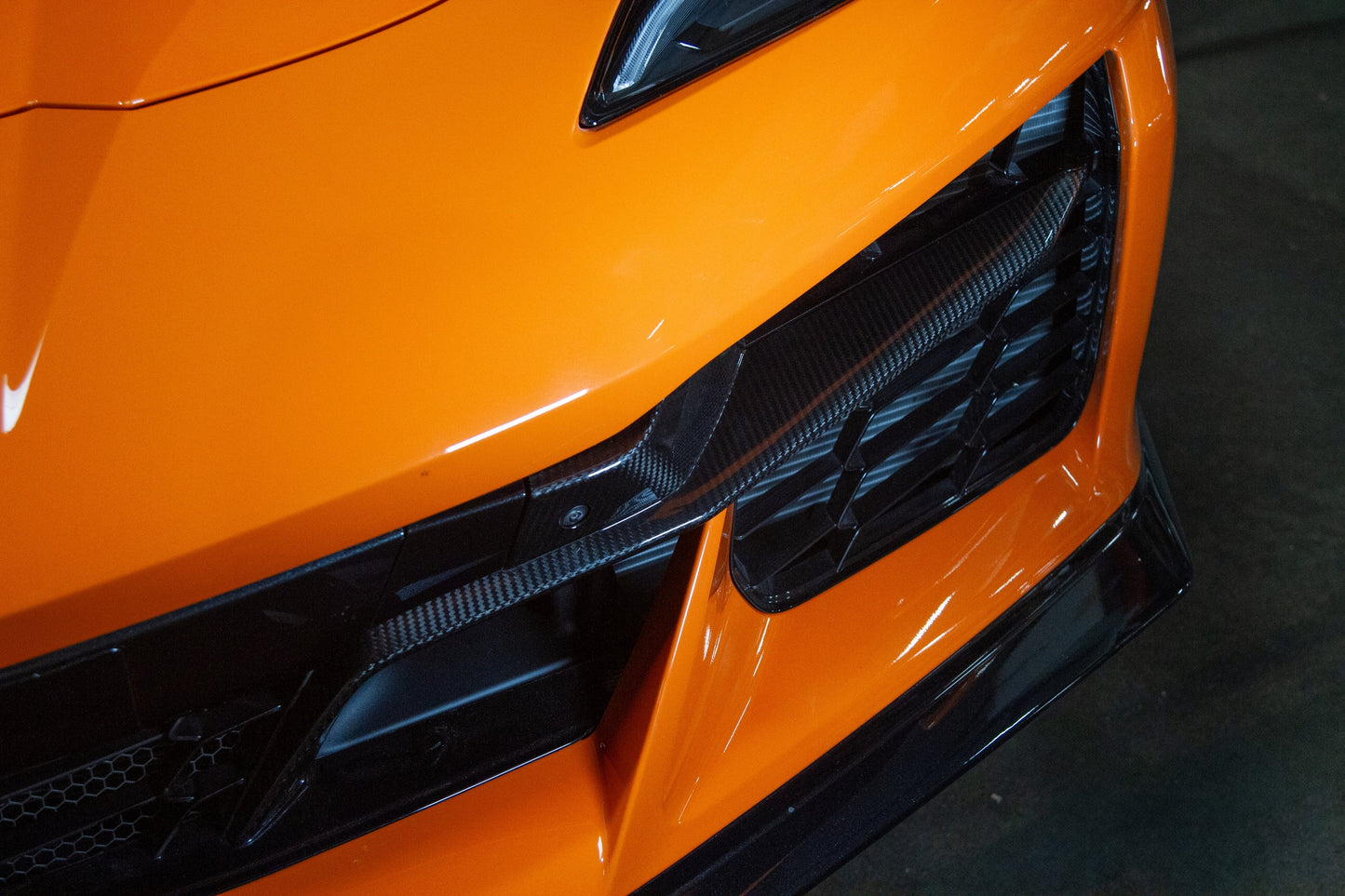 APR Chevrolet Corvette C8 Z06 Carbon Fiber Front Bumper Grille Inserts