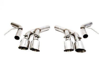 PLM Axle Back Muffler Delete Chevy Camaro V6 3.6L 2016 - 2022 Stainless Steel Quad Tips *Discontinued