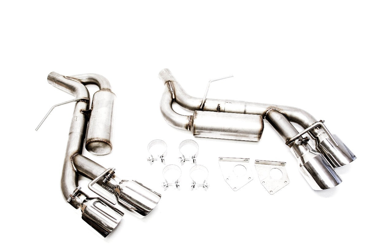 PLM Axle Back Muffler Delete Chevy Camaro V6 3.6L 2016 - 2022 Stainless Steel Quad Tips *Discontinued