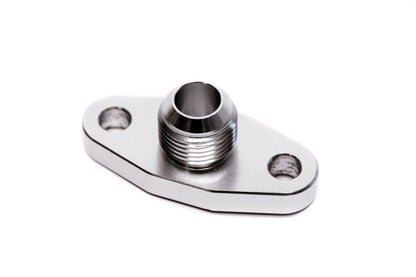 Precision Works Billet T3 T4 Turbo Oil Drain Flange 10AN & O-Ring *Discontinued