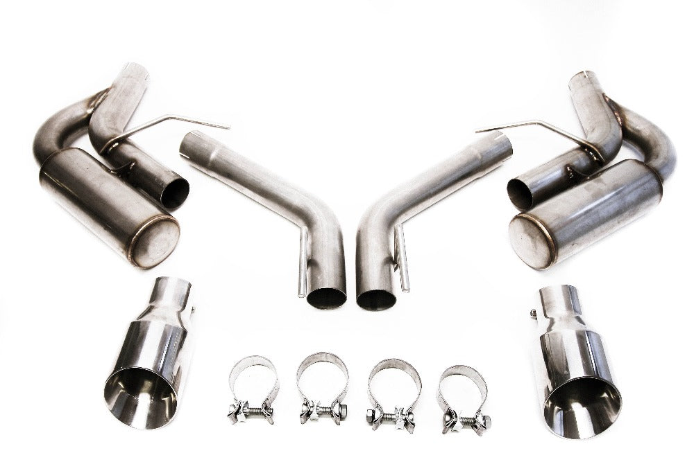 PrivateLabelMfg Axle Back Exhaust 2016 - 2022 Chevy Camaro 2.0L 3.6 V6 4" Dual Tips