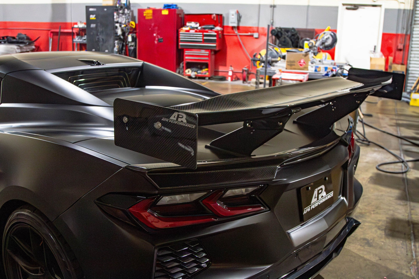 APR Chevrolet Corvette C8 Convertible GTC500 Carbon Fiber Adjustable Wing