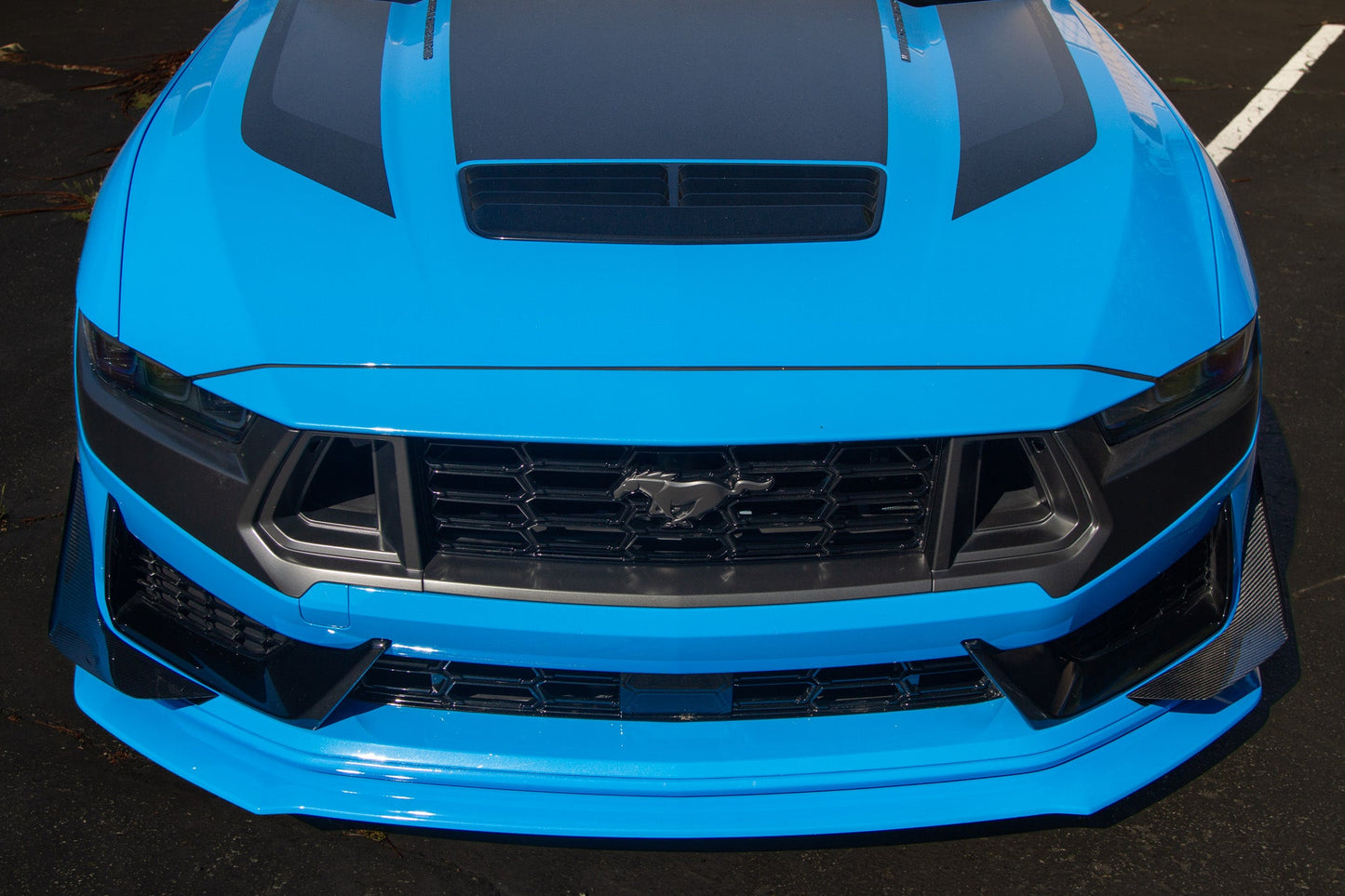 APR Ford Mustang S650 Carbon Fiber Dark Horse Front Bumper Canards 2024