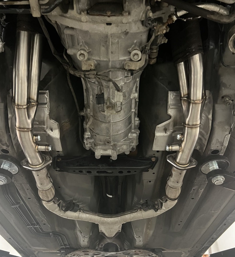 PrivateLabelMfg Long Tube Headers Catted - Nissan VQ35DE HR 350Z G35 370Z