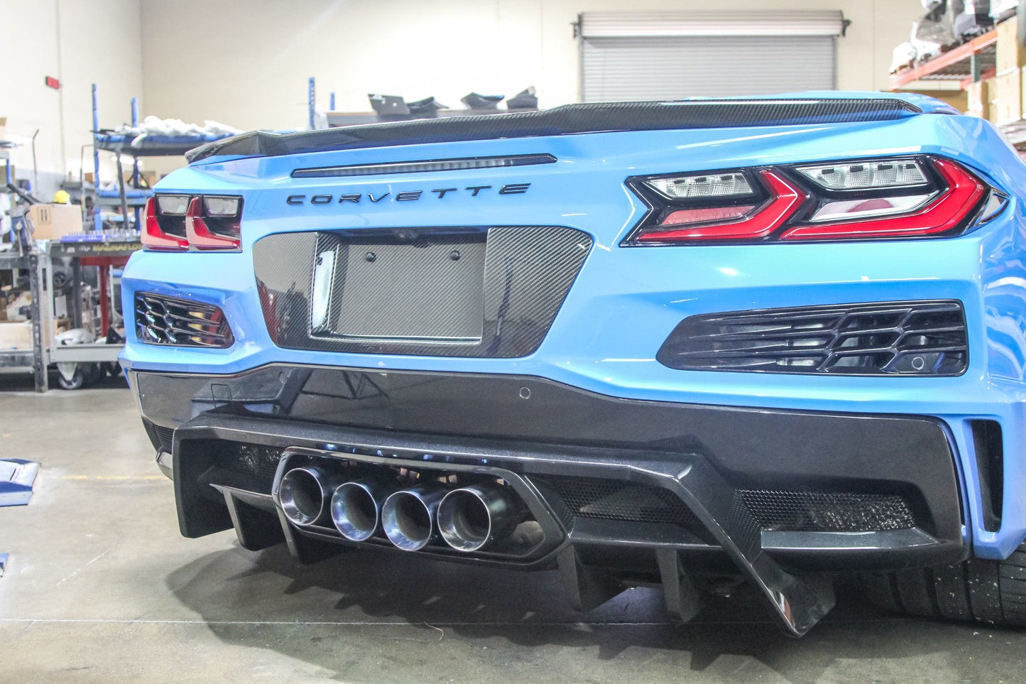 APR Chevrolet Corvette C8 Z06 Carbon Fiber License Plate Backing