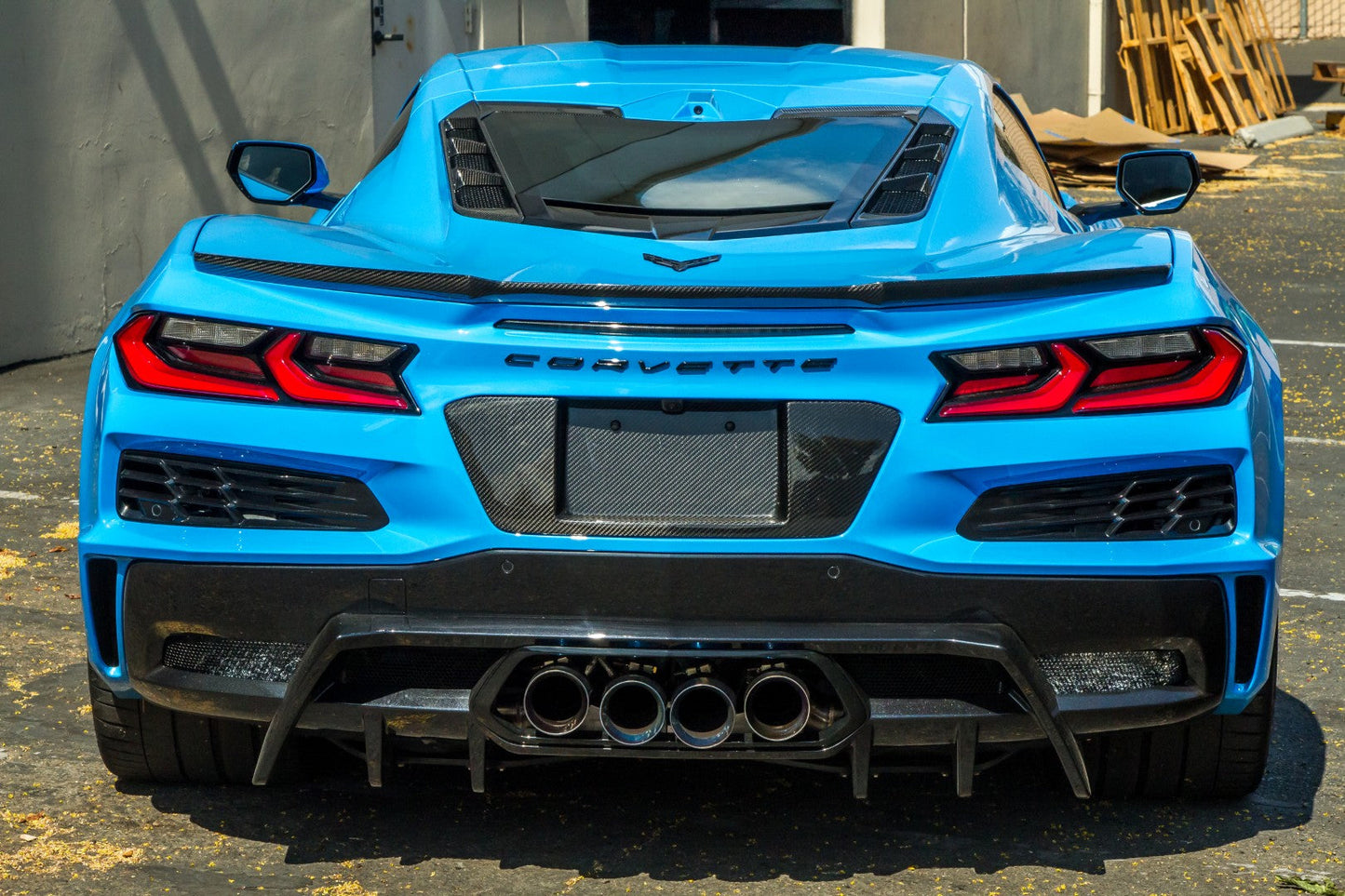 APR Chevrolet Corvette C8 Z06 Carbon Fiber License Plate Backing